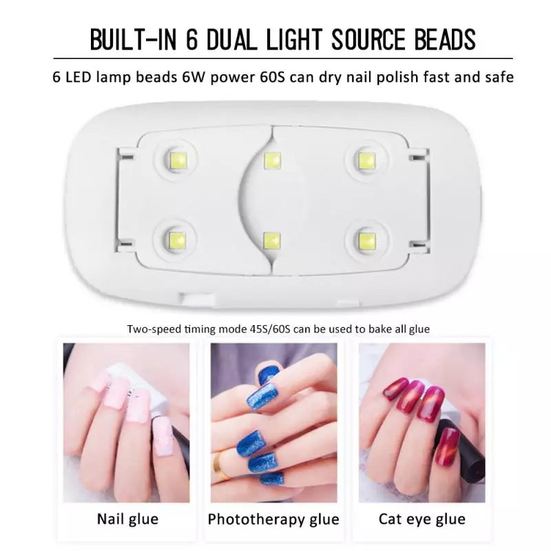 Portable UV Nail Polish Dryer Lamp